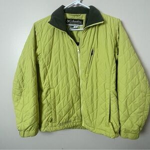 Columbia Interchange Quilted Jacket - XS Green/Yellow